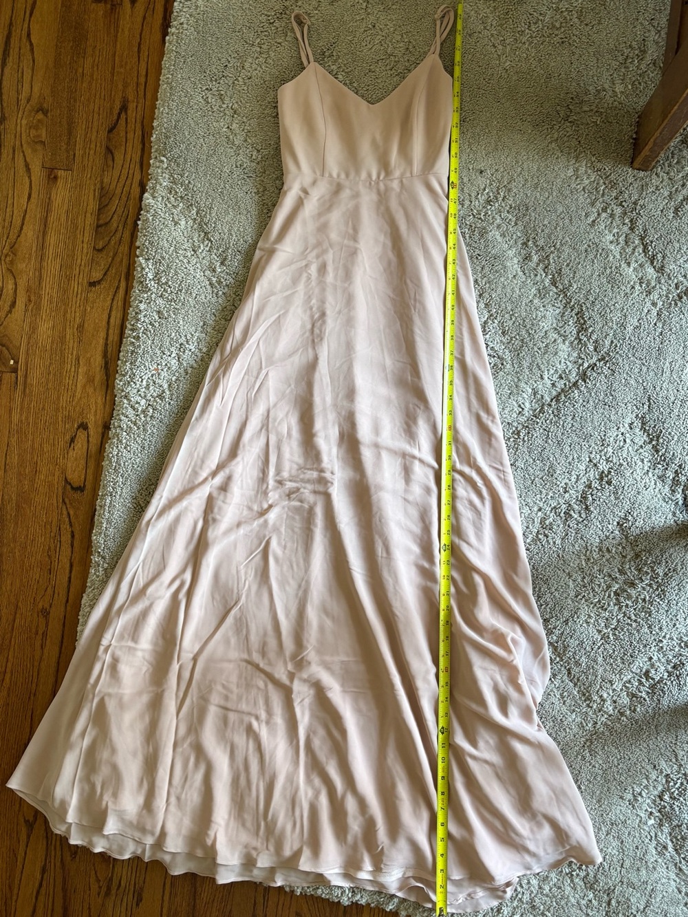 Show Me Your Mumu Blush Pink Slip Maxi Dress with Spaghetti Straps